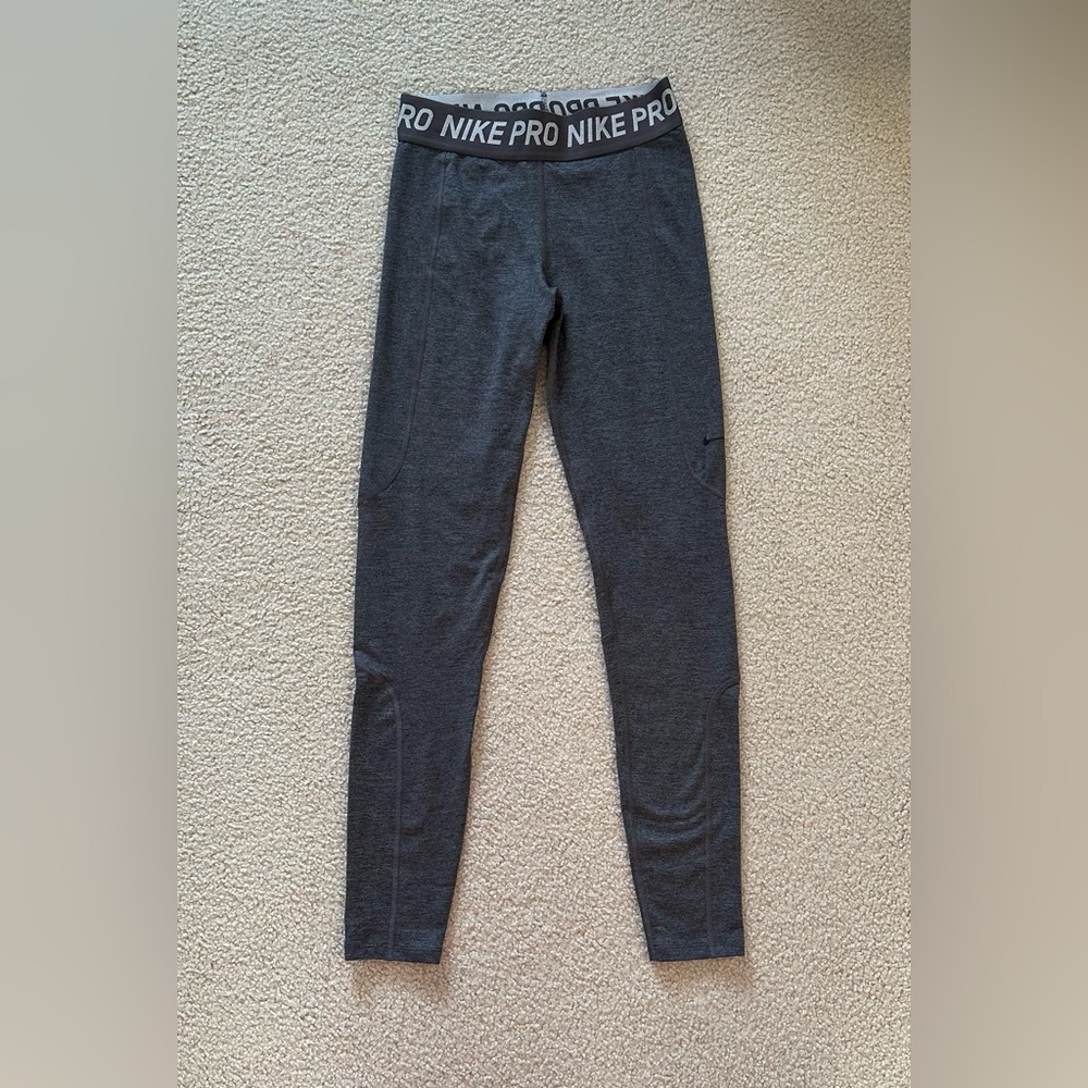 Grey Nike Pro Dri-Fit Leggings